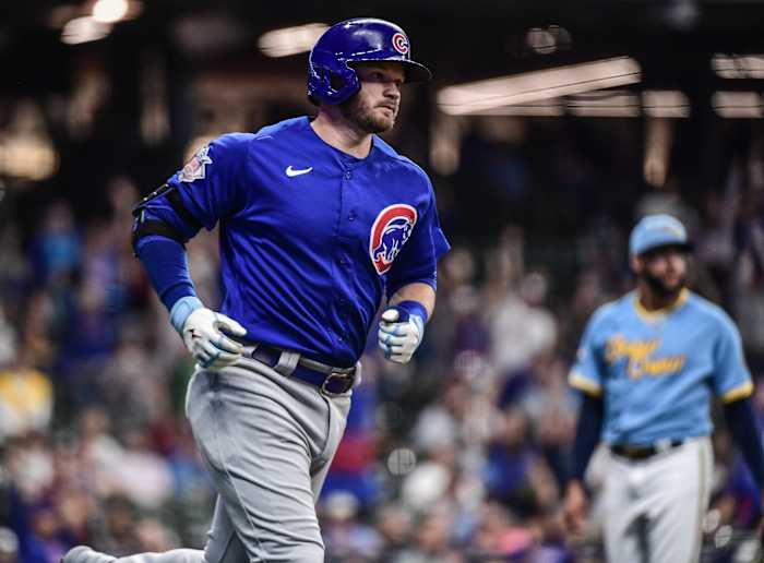 Chicago Cubs outfielder Ian Happ this past weekend against the Milwaukee Brewers.